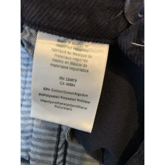 Sundry‎ Trousers Anthropologie Womens Striped Navy Corduroy  Size 30 Pants - Picture 10 of 12